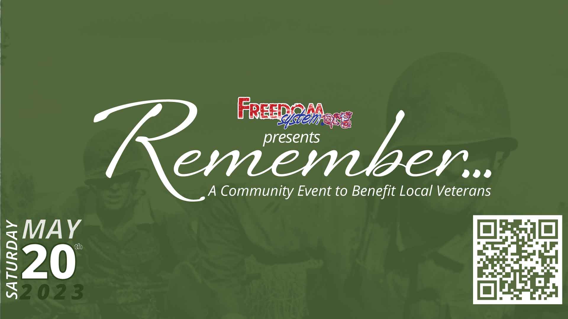 FreedomSystem.org's Annual Remember Dinner to raise funds for local veterans camaraderie programs